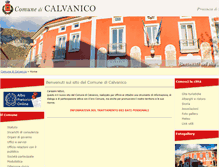 Tablet Screenshot of comune.calvanico.sa.it